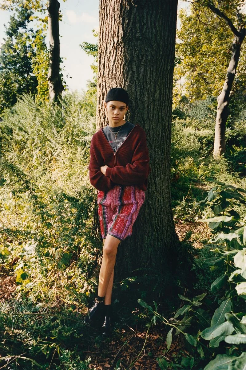 Grace Ahibom Flashes A Judy Turner Wearing Trio i-D Magazine